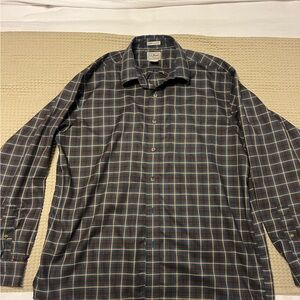 Men’s LL Bean Marine Corps Tartan Button Down
